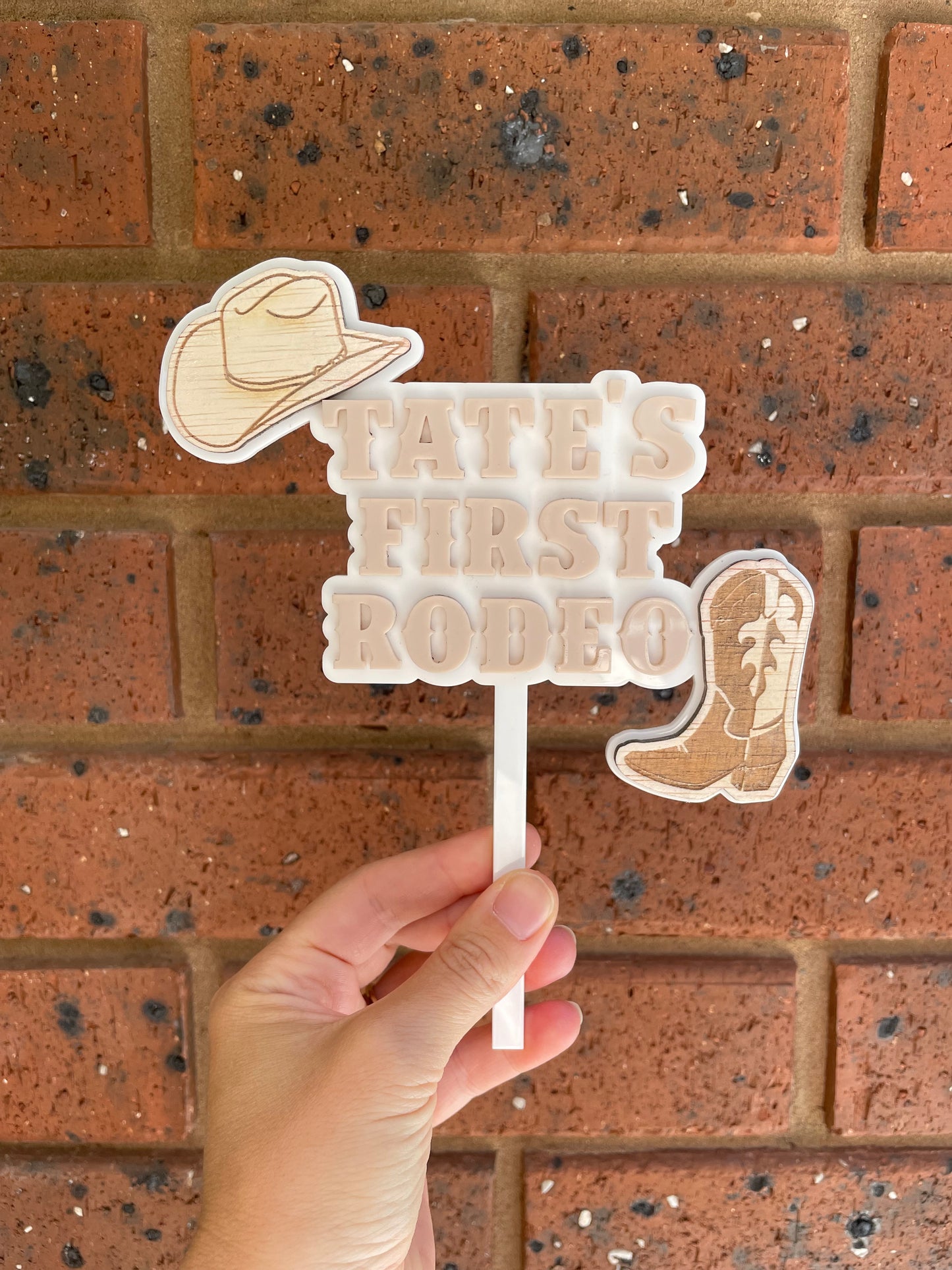 First Rodeo Cake Topper