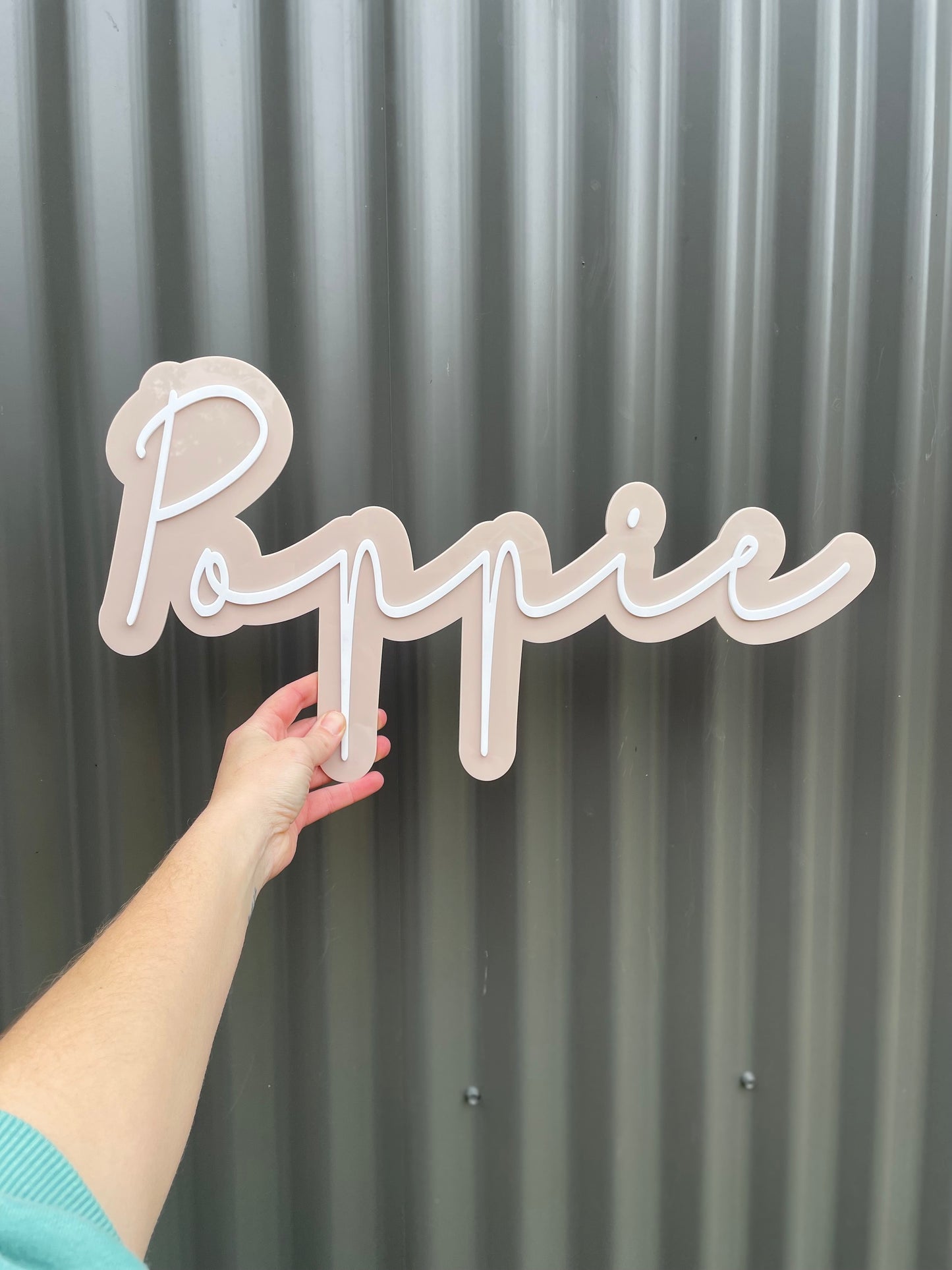 Double Layer Name Plaque