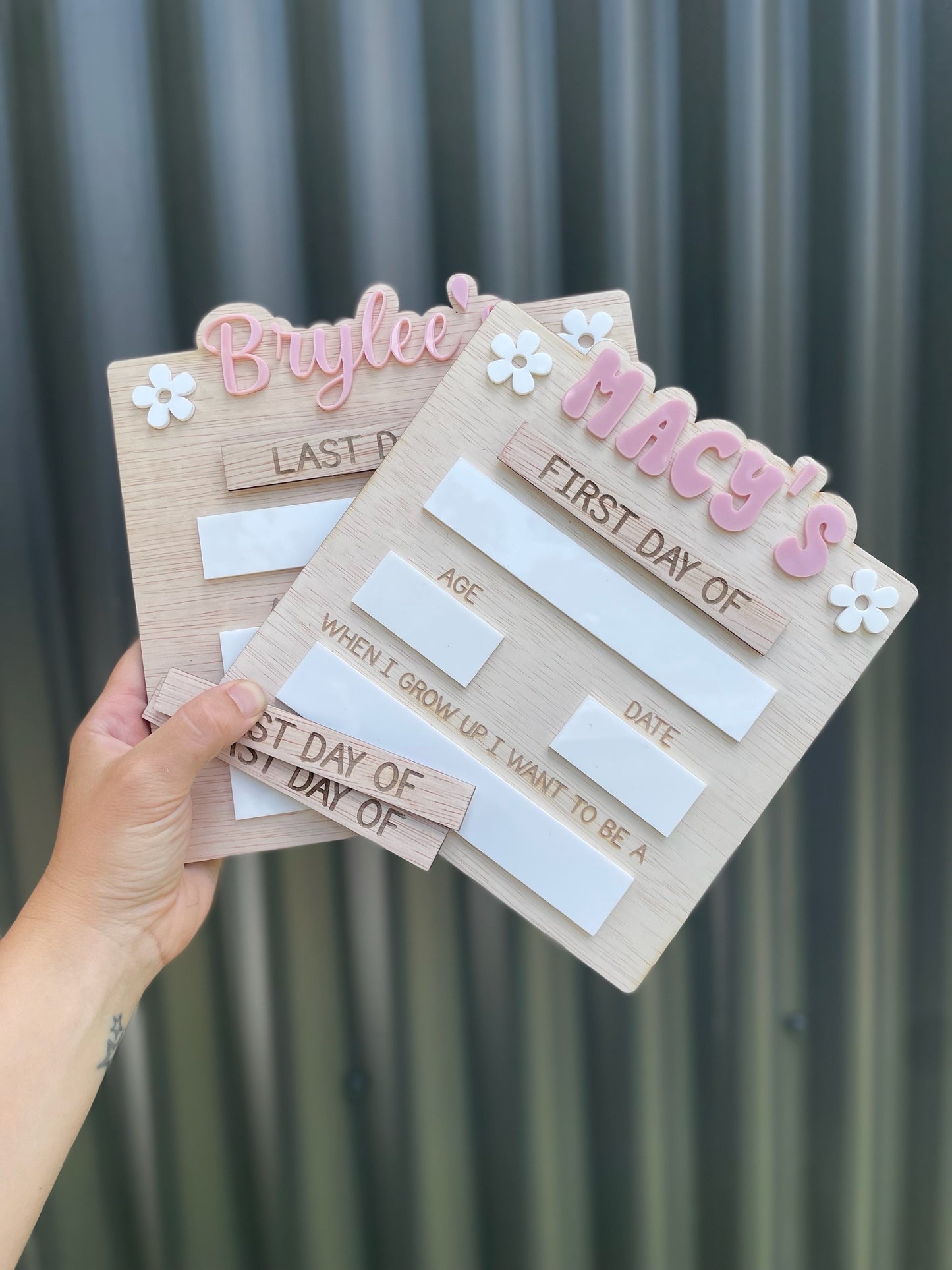 Personalised First/Last Day Board