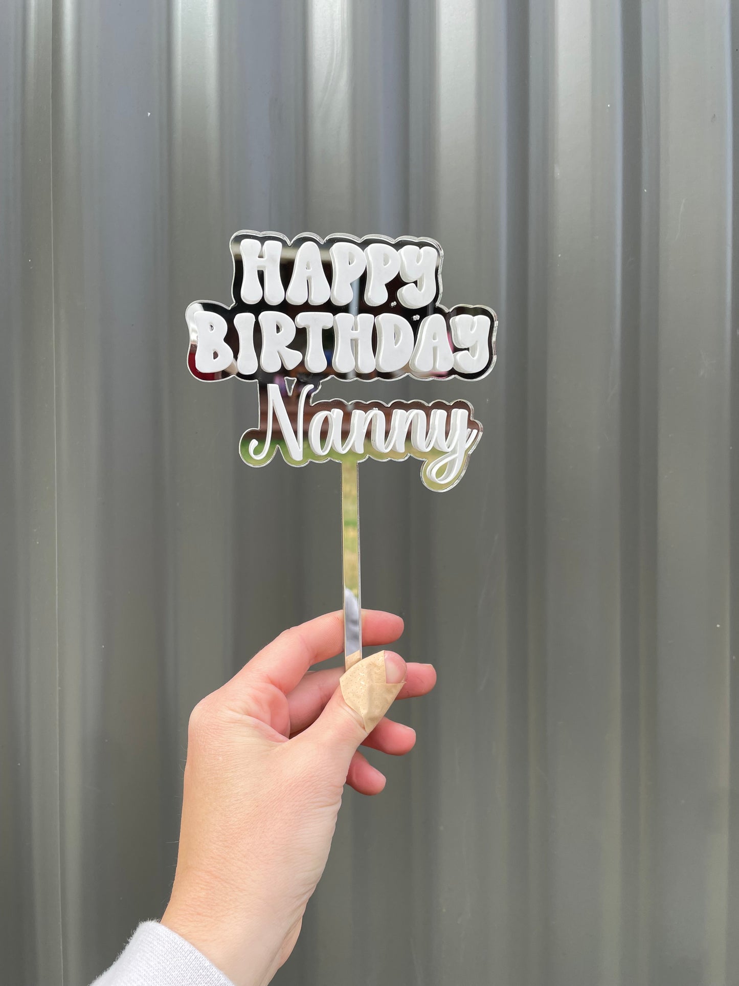 Double Layer Acrylic Cake Topper