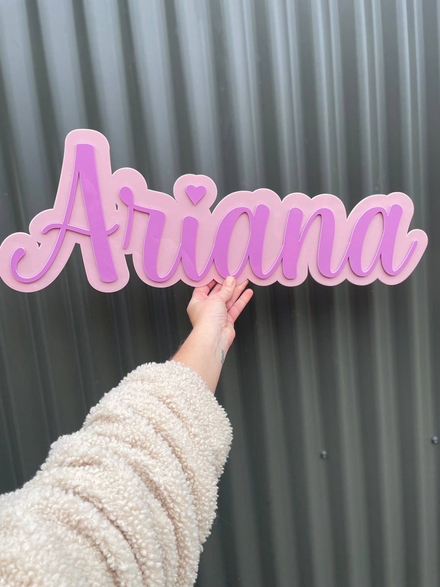 Double Layer Name Plaque