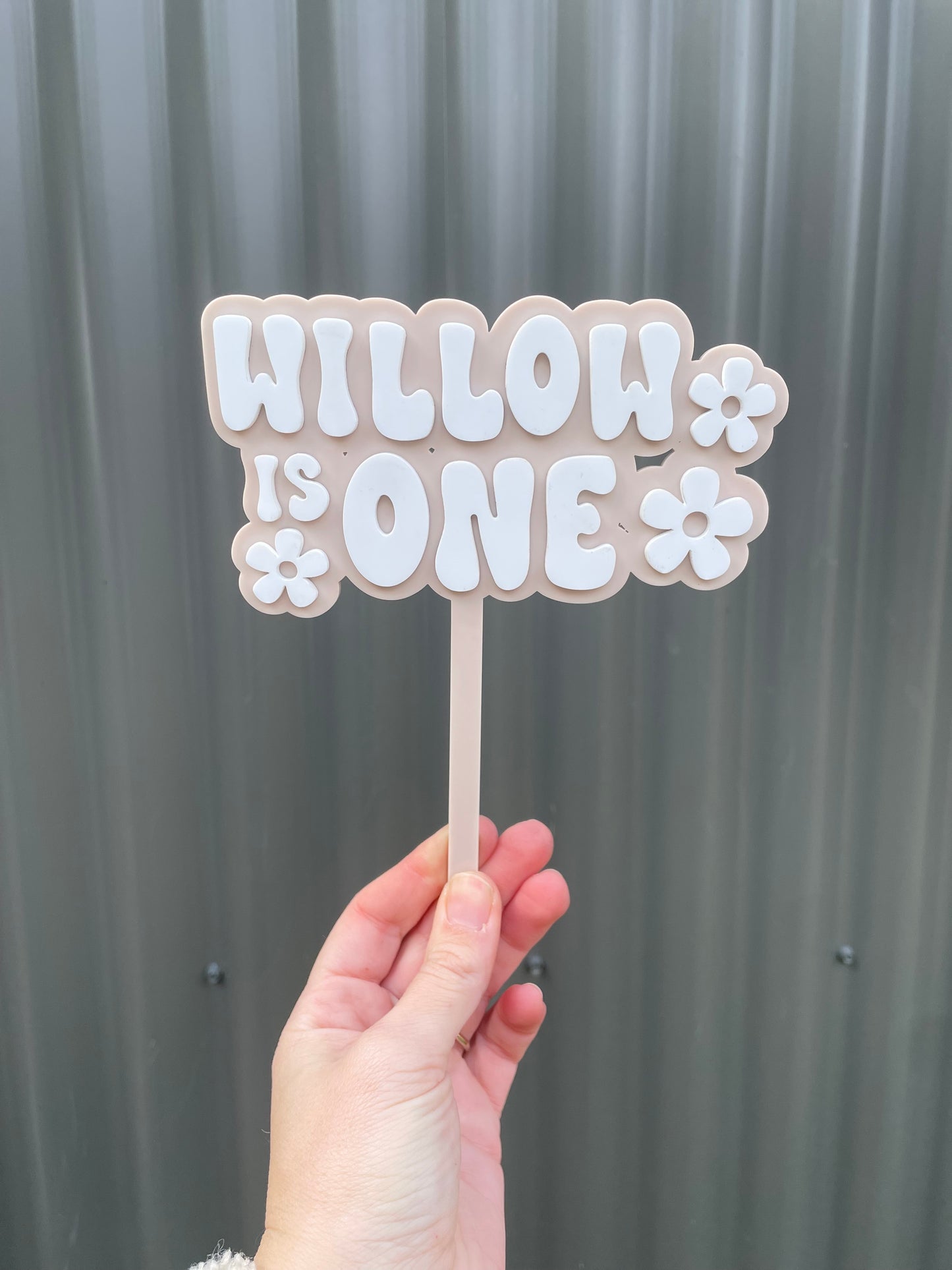 Flower Birthday Cake Topper