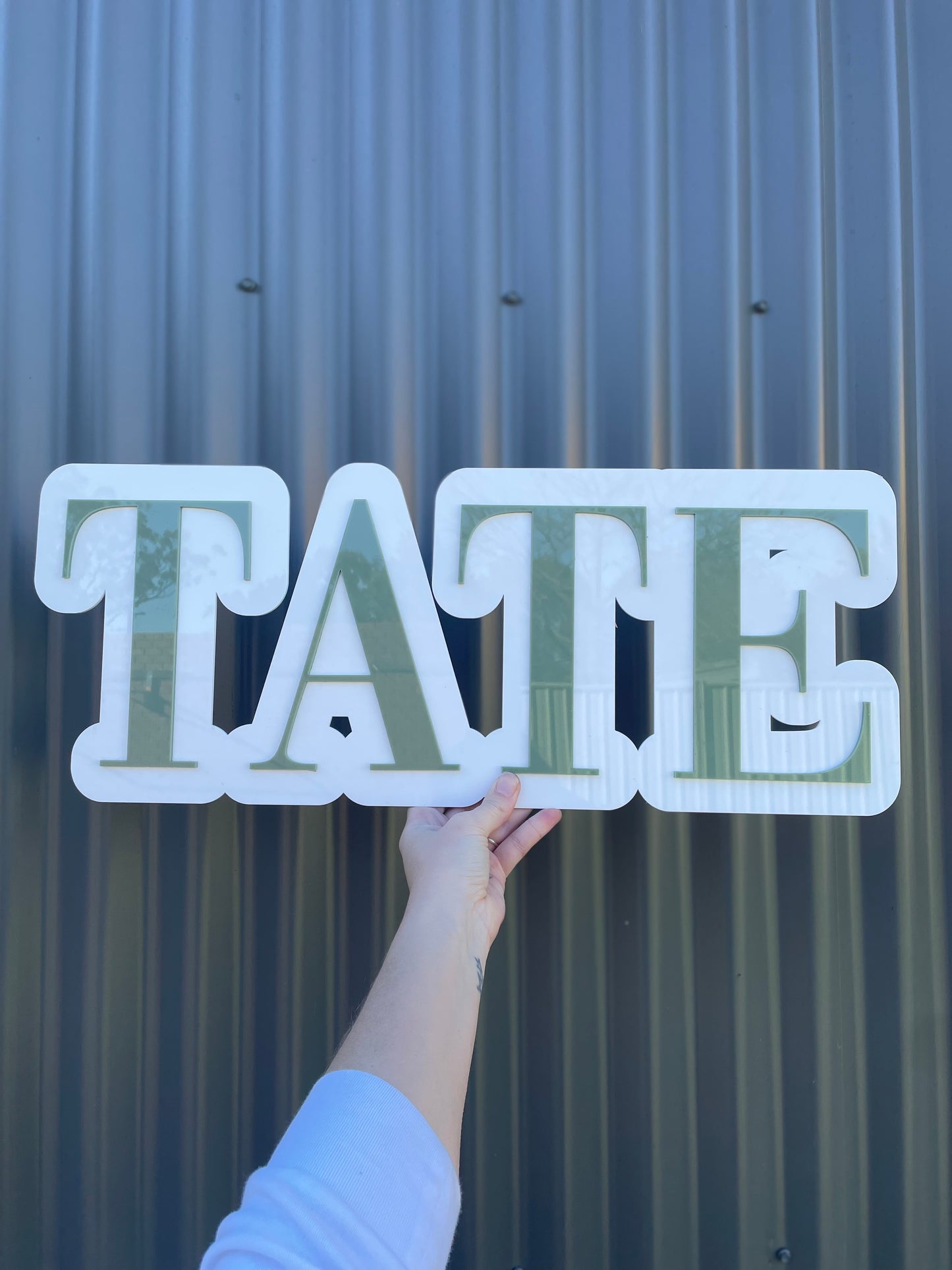 Double Layer Name Plaque