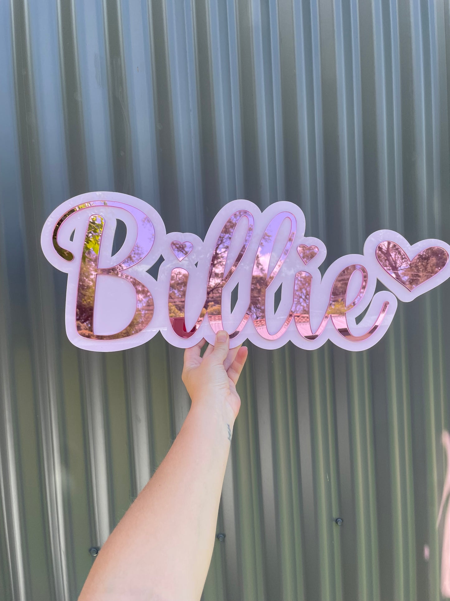 Double Layer Name Plaque