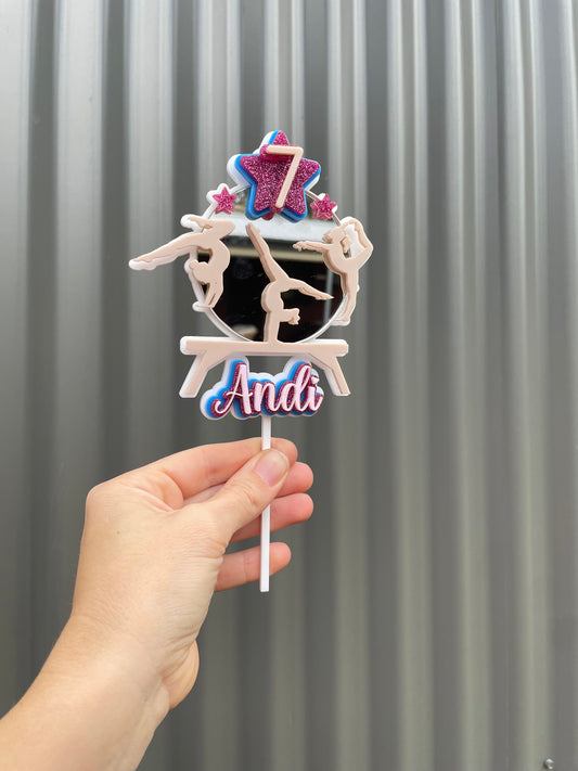 Gymnastics Cake Topper