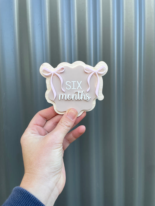 Bow Milestone Plaques (set of 12)