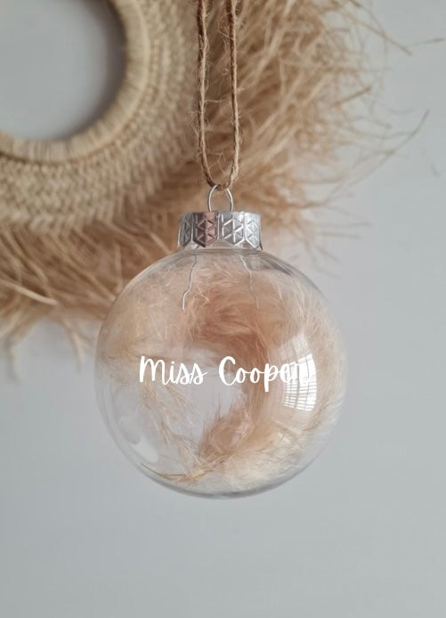 Personalised Floral Bauble - PRE ORDER