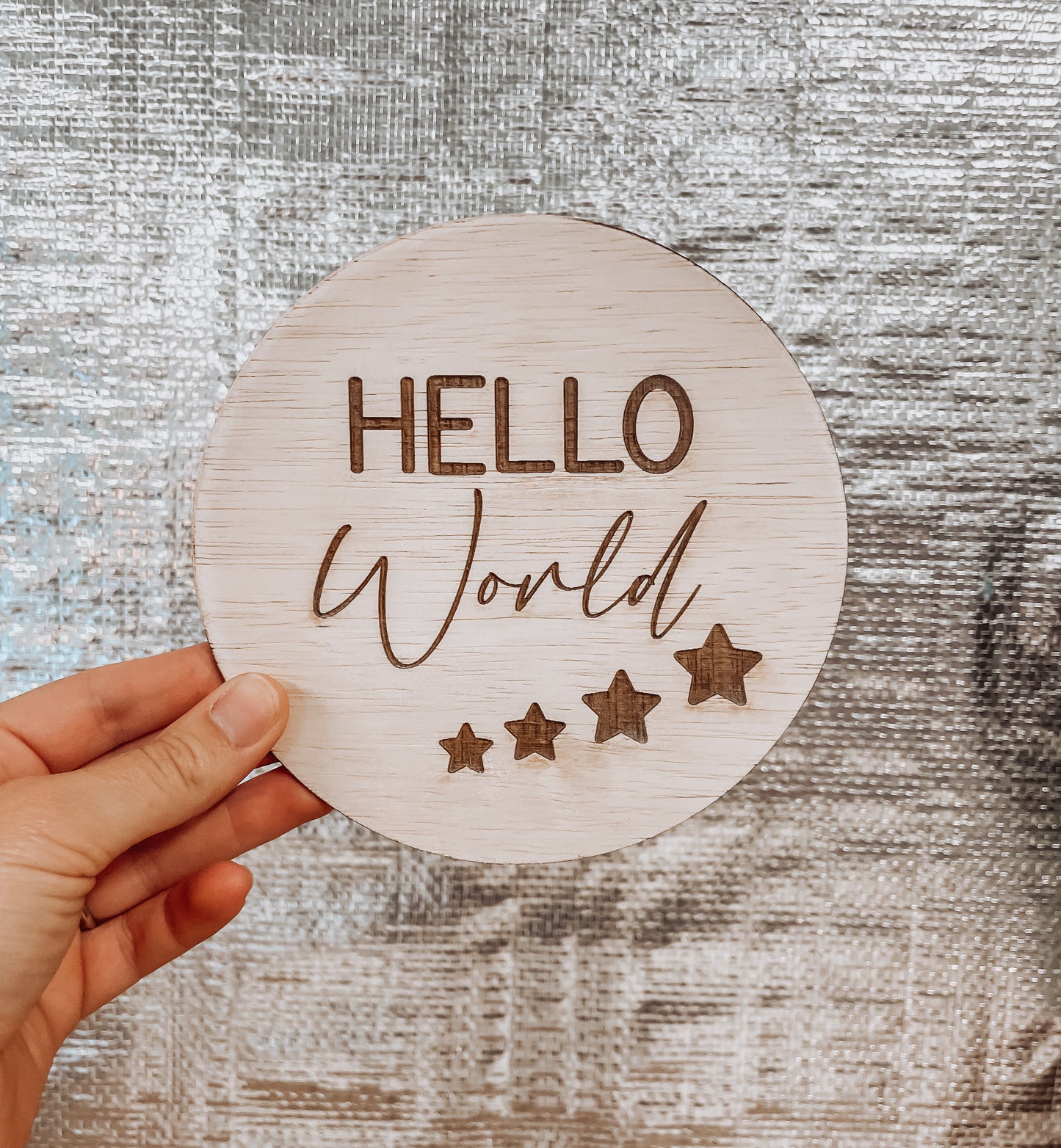 Hello World Plaque