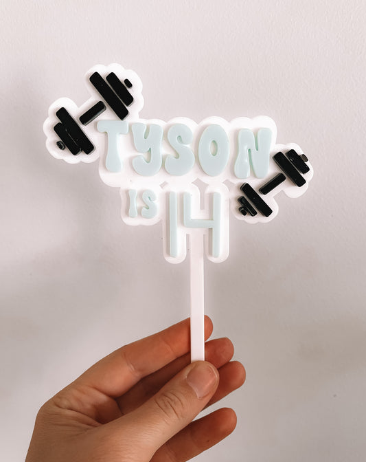 Fitness Cake Topper