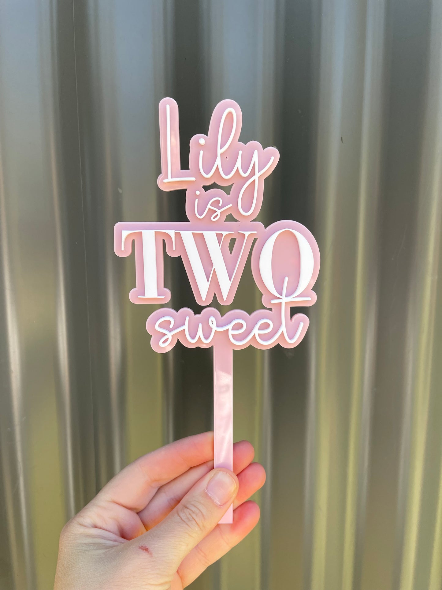 Two Sweet Cake Topper