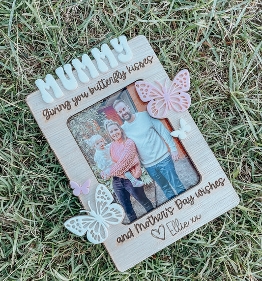 Butterfly Kisses Magnetic Photo Frame