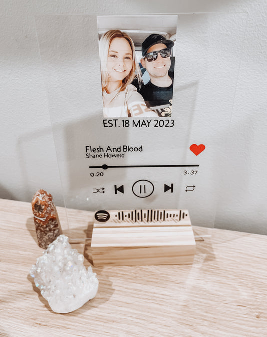 Personalised Spotify Plaque