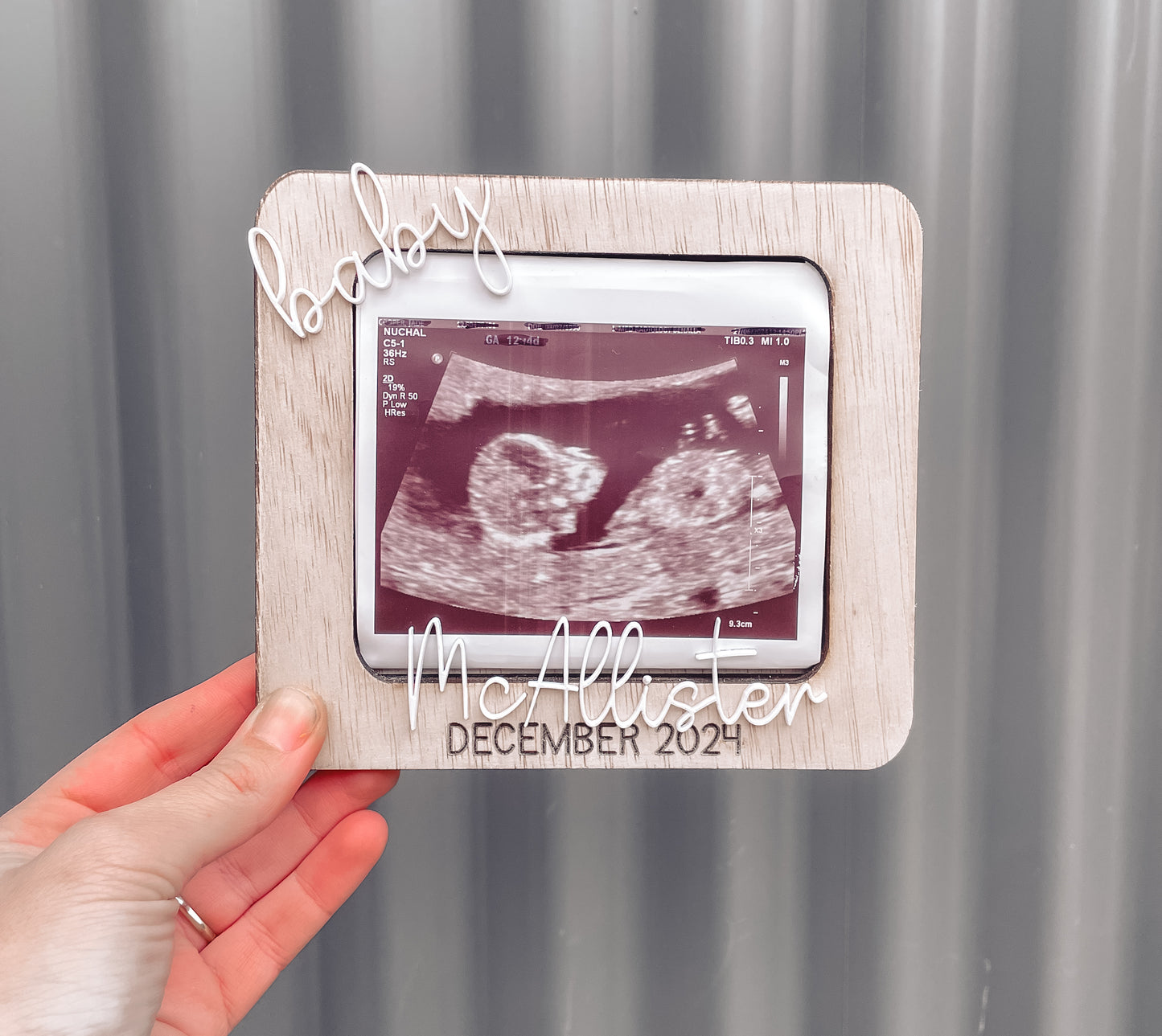 Ultrasound Magnetic Photo Frame