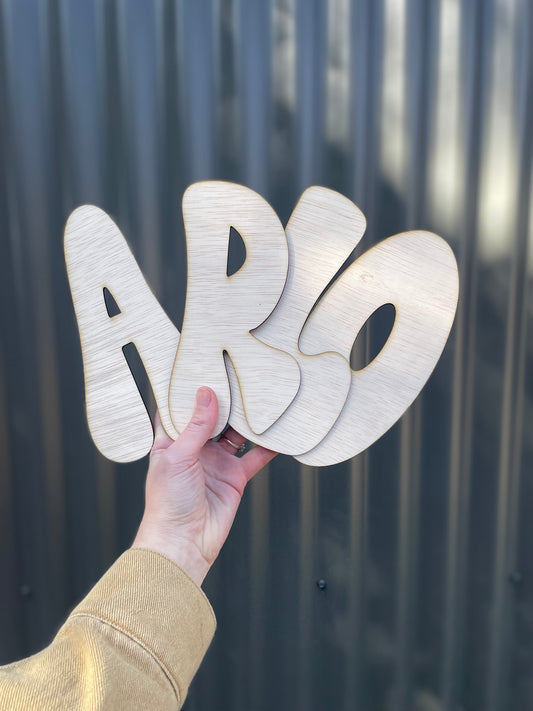 Wooden Individual Letters