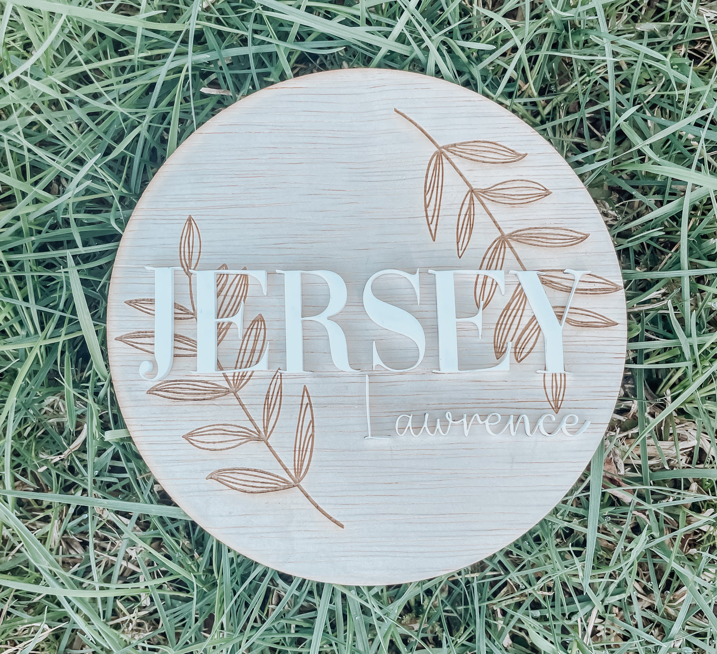 Personalise Fern Name Plaque