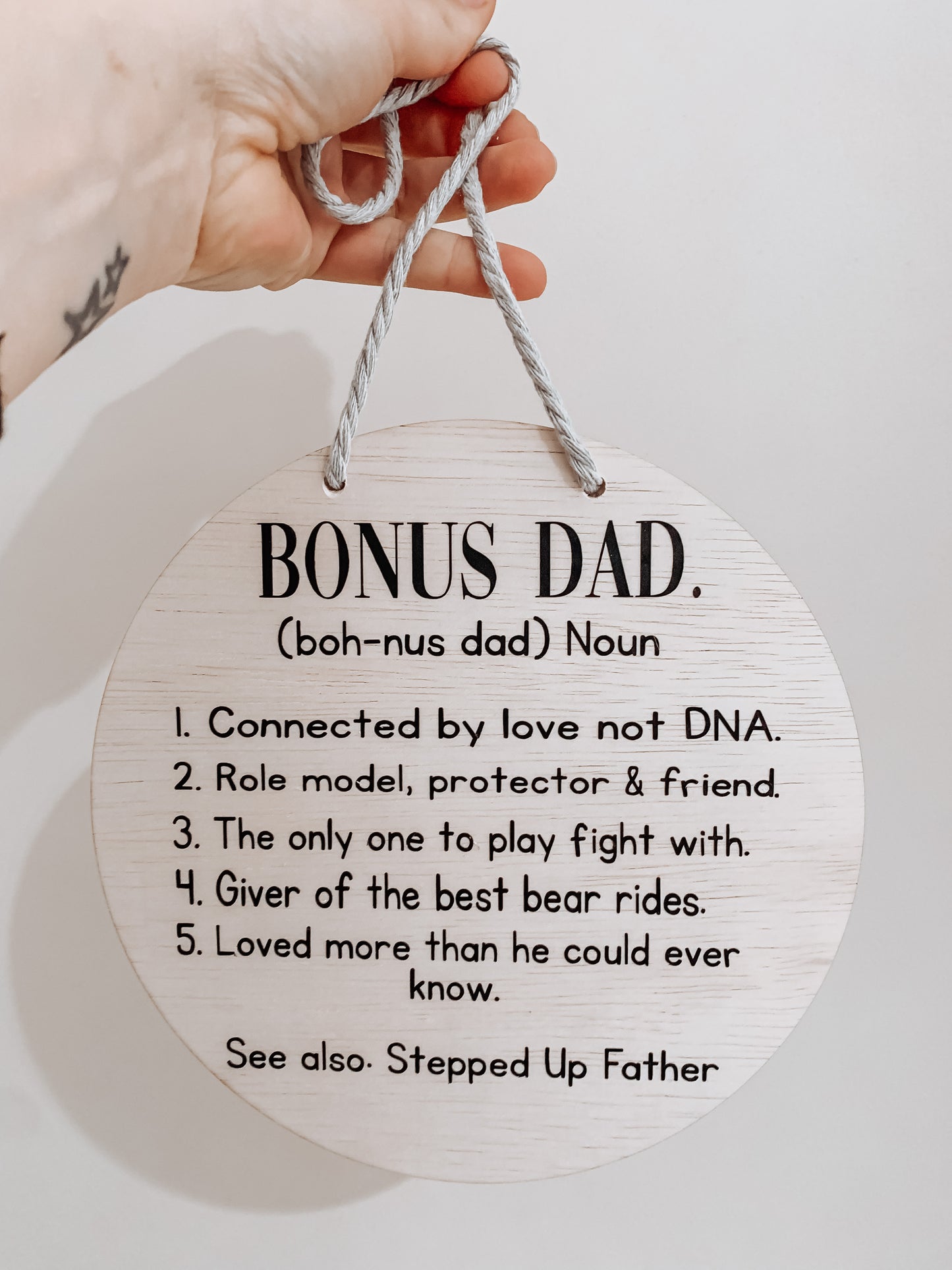 Bonus Dad Plaque