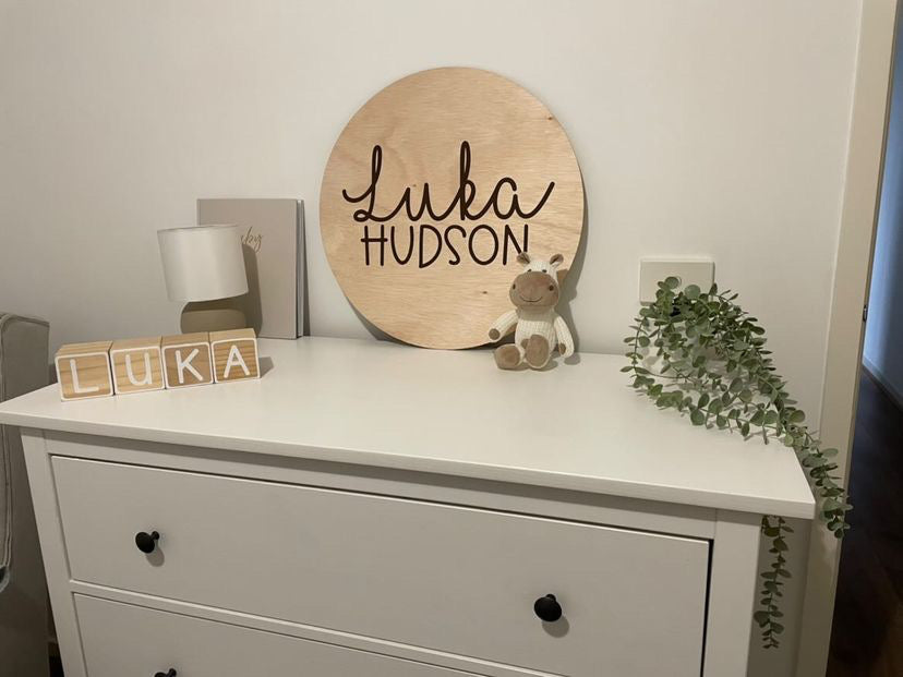 Round Plywood Sign- 50cm