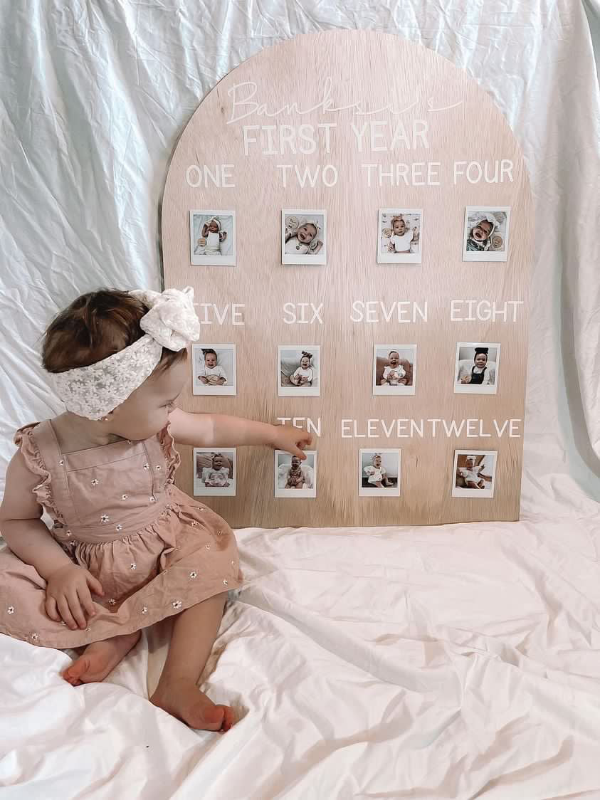 First Birthday Photo Board