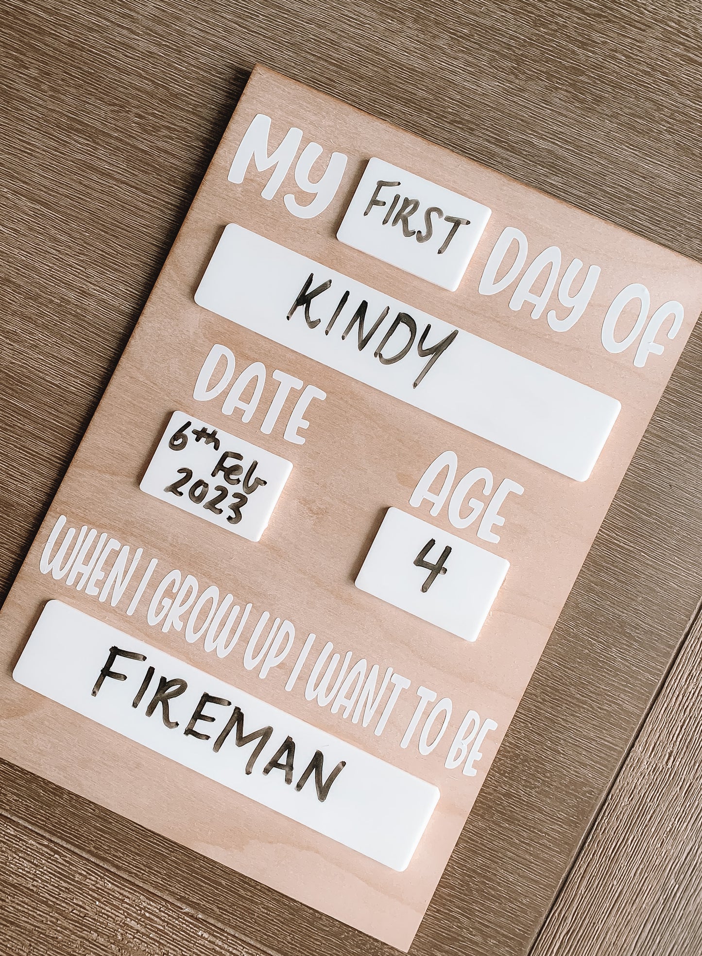 ‘My ____ Day Of’ Board