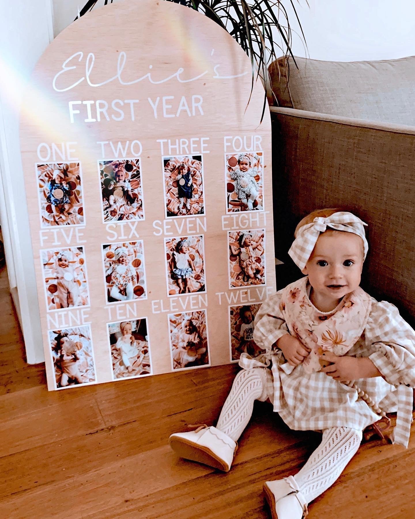 First Birthday Photo Board